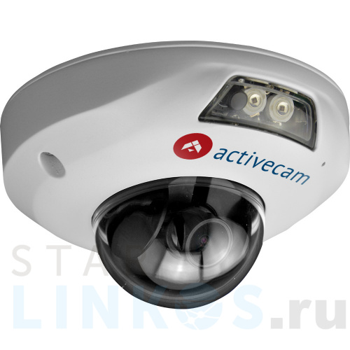 Купить с доставкой Мини-купольная IP-камера ActiveCam AC-D4121IR1 (3.6 мм) в вандалостойком корпусе в Туле
