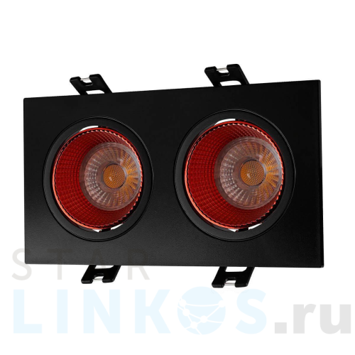 Купить с доставкой Встраиваемый светильник Denkirs DK3072-BK+RD в Туле
