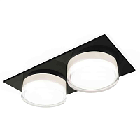 Купить Комплект встраиваемого светильника Ambrella light Techno Spot XC7636043 SBK/FR/CL черный песок/белый матовый/прозрачный (C7636, N7160) в Туле
