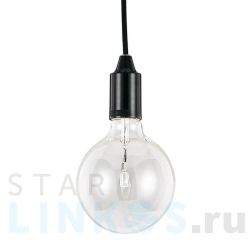 Купить с доставкой Подвесной светильник Ideal Lux Edison SP1 Nero 113319 в Туле