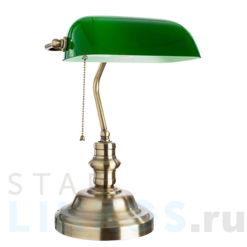 Купить с доставкой Настольная лампа Arte Lamp Banker A2492LT-1AB в Туле