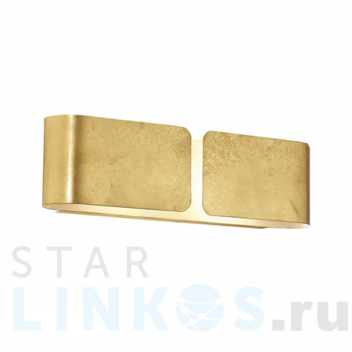 Купить с доставкой Настенный светильник Ideal Lux Clip AP2 Mini Oro 091129 в Туле