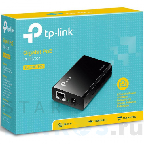 Купить с доставкой Gigabit Ethernet PoE-инжектор TP-Link TL-PoE150S в Туле фото 3