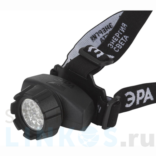 Купить с доставкой Налобный светодиодный фонарь ЭРА от батареек 80 лм GB-603 Б0031383 в Туле