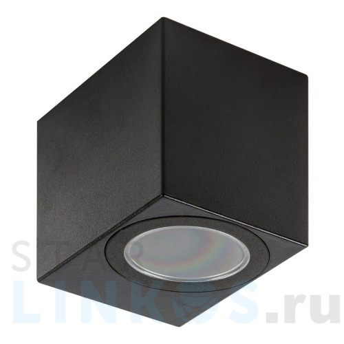 Купить с доставкой Уличный настенный светильник Uniel UUL-P41A 6W/GU10 IP65 BLACK UL-00010512 в Туле