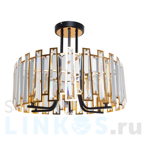 Купить с доставкой Потолочная люстра Arte Lamp Amber A1028PL-6BK в Туле