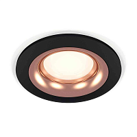 Купить Комплект встраиваемого светильника Ambrella light Techno Spot XC7622006 SBK/PPG черный песок/золото розовое полированное (C7622, N7015) в Туле