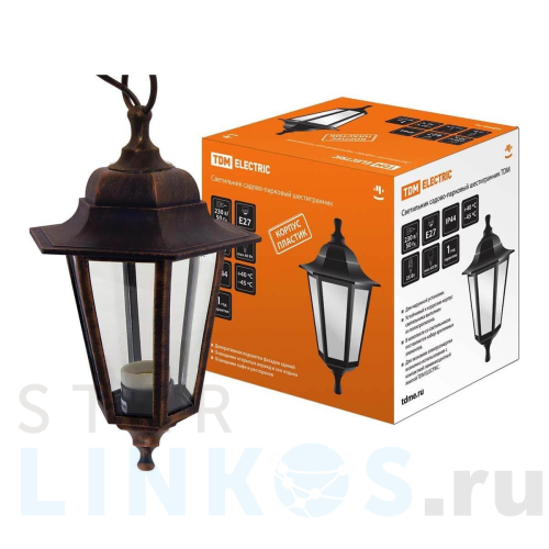 Купить с доставкой Уличный подвесной светильник TDM Electric НСУ 06-60-001 SQ0330-0723 в Туле