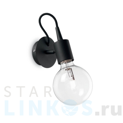 Купить с доставкой Бра Ideal Lux Edison AP1 Nero 148908 в Туле