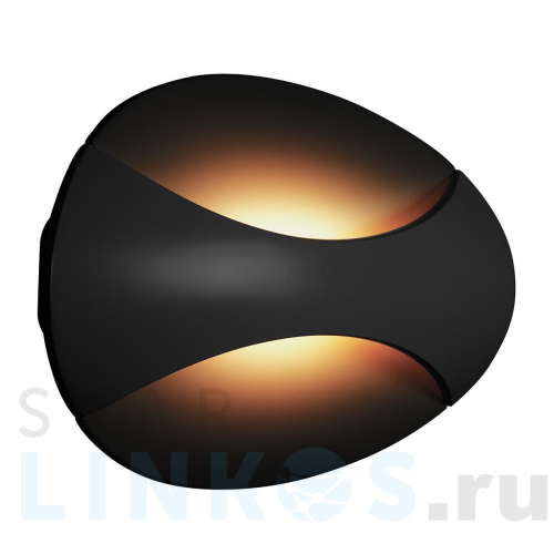 Купить с доставкой Настенный светодиодный светильник iLedex Flux ZD7151-6W BK Black+Gold в Туле