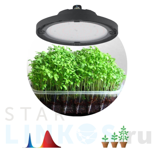 Купить с доставкой Прожектор светодиодный для растений ЭРА 50W 1310K Fito-50W-RB-Led-Ufo Б0053280 в Туле