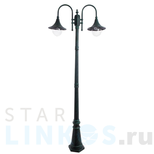 Купить с доставкой Садово-парковый светильник Arte Lamp Malaga A1086PA-2BG в Туле