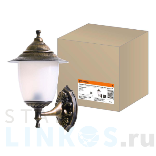 Купить с доставкой Уличный настенный светильник TDM Electric Прага Эл-11-71Б SQ0330-0502 в Туле