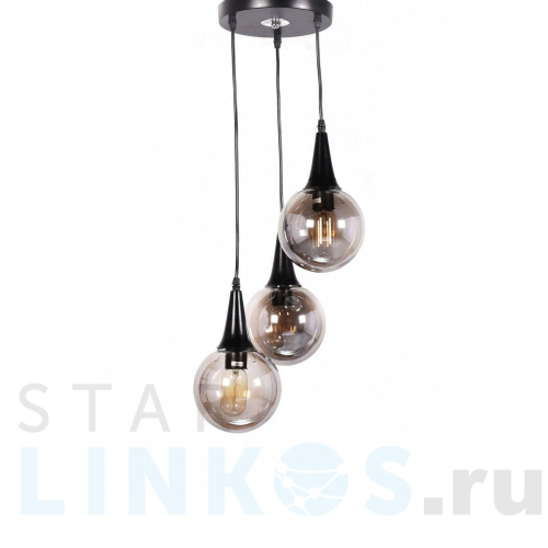 Купить с доставкой Подвесная люстра Lumina Deco Rocherro LDP 11191-3 BK в Туле