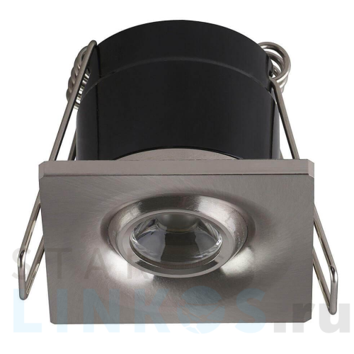 Купить с доставкой Встраиваемый светодиодный светильник Horoz Laura 1W 4200К матовый хром 016-038-0001 HRZ00002305 в Туле