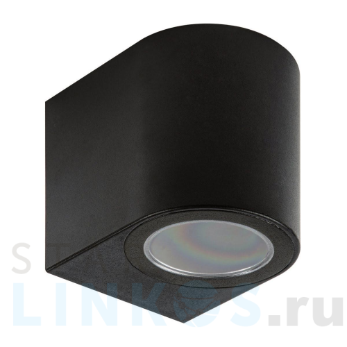Купить с доставкой Уличный настенный светильник Uniel UUL-P51A 6W/GU10 IP65 BLACK UL-00010510 в Туле