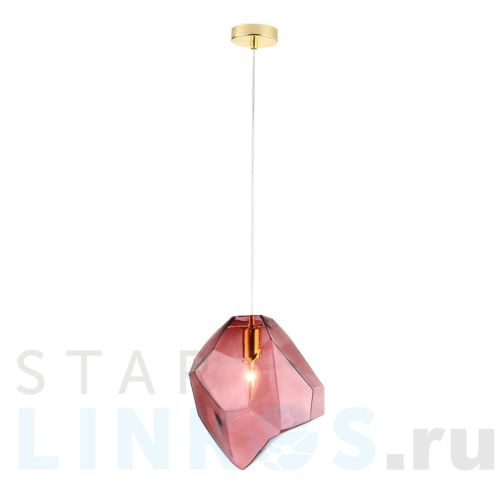 Купить с доставкой Подвесной светильник Crystal Lux NUESTRO SP1 GOLD/PINK в Туле