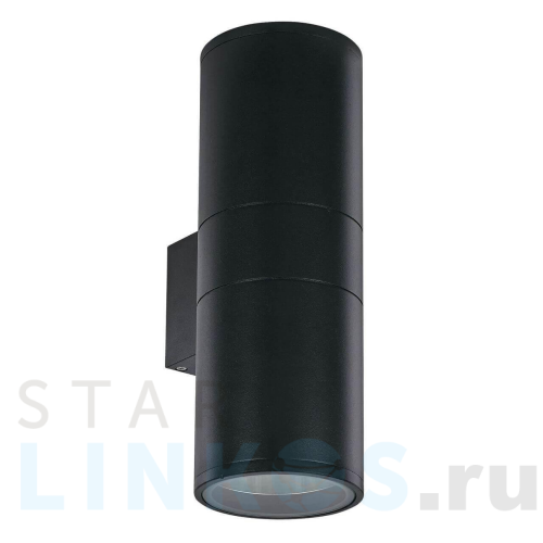 Купить с доставкой Уличный настенный светильник Ideal Lux Gun AP2 Big Nero 092317 в Туле