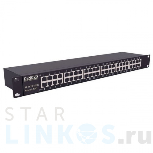 Купить с доставкой Устройство грозозащиты сетей Ethernet Osnovo SP-IP24/100R в Туле