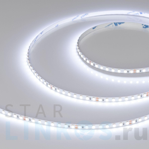 Купить с доставкой Светодиодная лента Arlight 9,6W/m 160LED/m 2835SMD холодный белый 5M RT-A160-5mm 24V Cool 8K 037808 в Туле