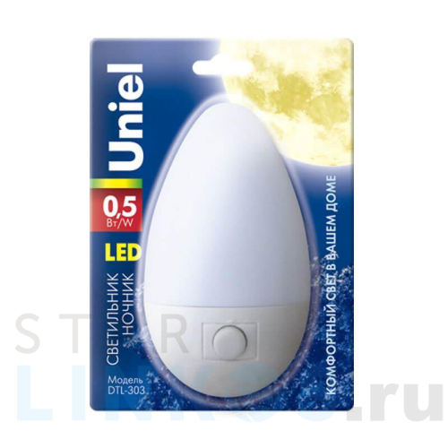 Купить с доставкой Настенный светодиодный светильник Uniel DTL-303-Овал/White/3LED/0,5W 02743 в Туле