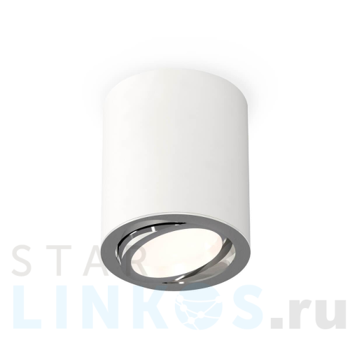 Купить с доставкой Комплект накладного поворотного светильника Ambrella light XS7421002 SWH/PSL белый песок/серебро полированное MR16 GU5.3 (C7421, N7003) в Туле