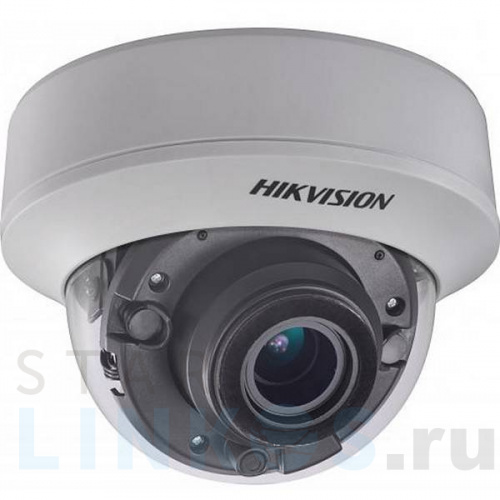Купить с доставкой 5Мп купольная HD-TVI камера Hikvision DS-2CE56H5T-AITZ с EXIR-подсветкой до 30м в Туле