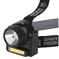 Купить Налобный светодиодный фонарь ЭРА Армия России Гранит аккумуляторный 72x70 176 лм GA-501 Б0030185 в Туле