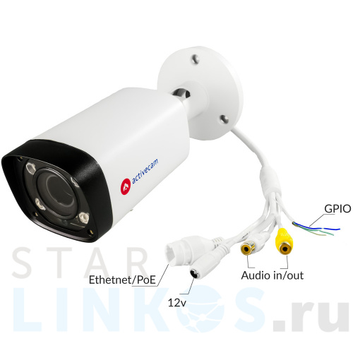 Купить с доставкой Сетевая камера ActiveCam AC-D2123WDZIR6 с motor-zoom x5 и ИК-подсветкой до 60 м в Туле фото 3